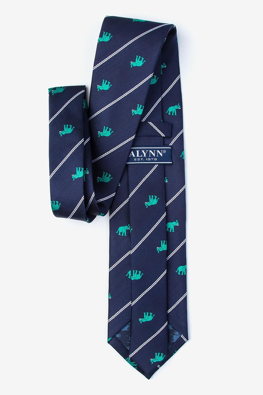 Alynn Extra Trunk Space Teal 100% Silk Tie