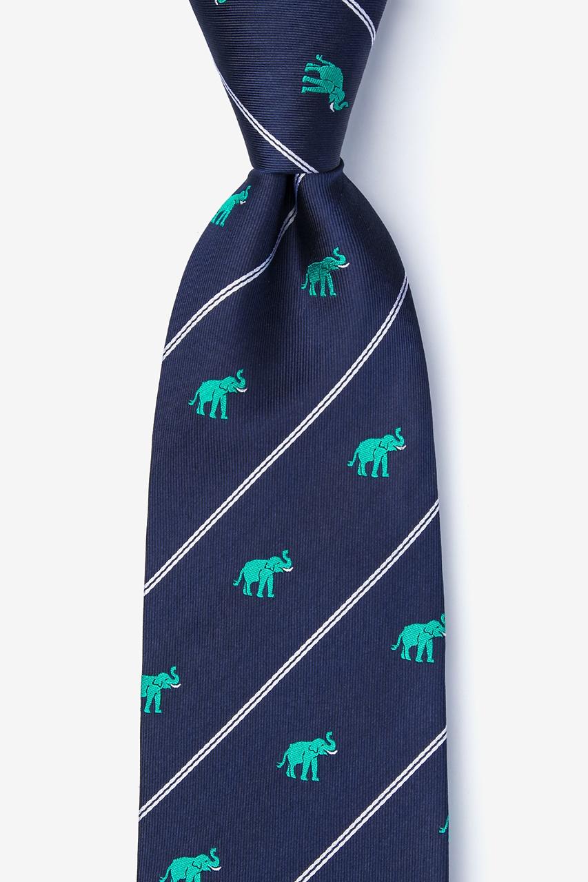 alynn Extra Trunk Space teal 100% silk Tie
