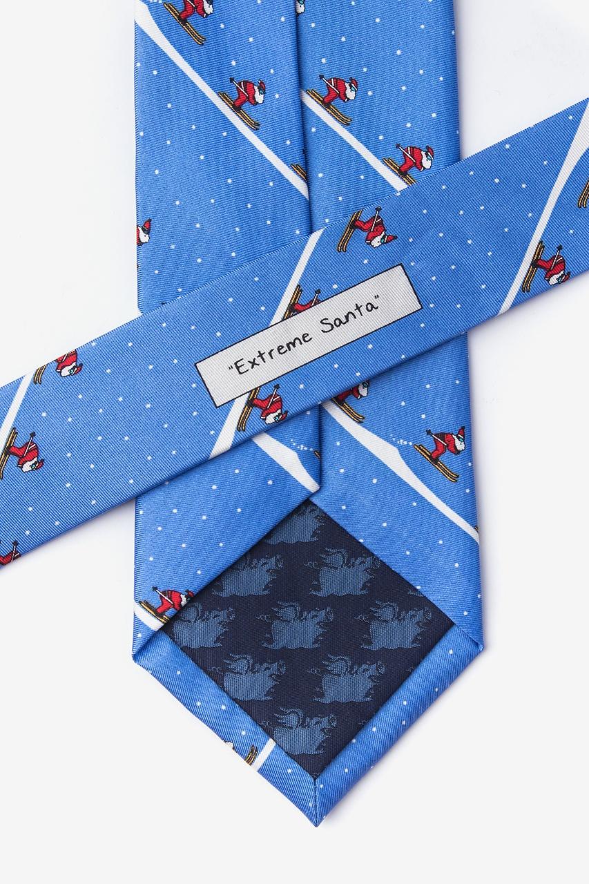 Alynn Extreme Santa Blue 100% Silk Tie