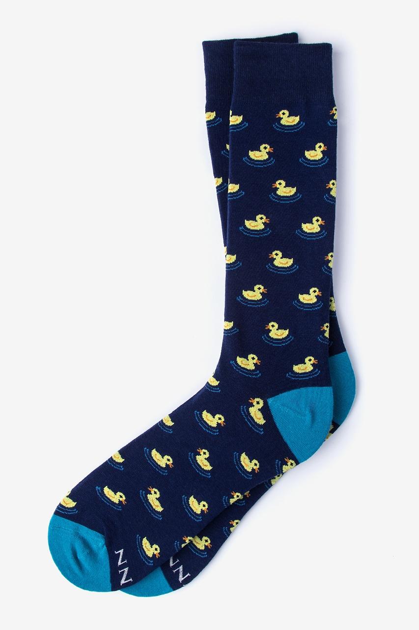 alynn Feelin' Ducky Navy Blue Sock
