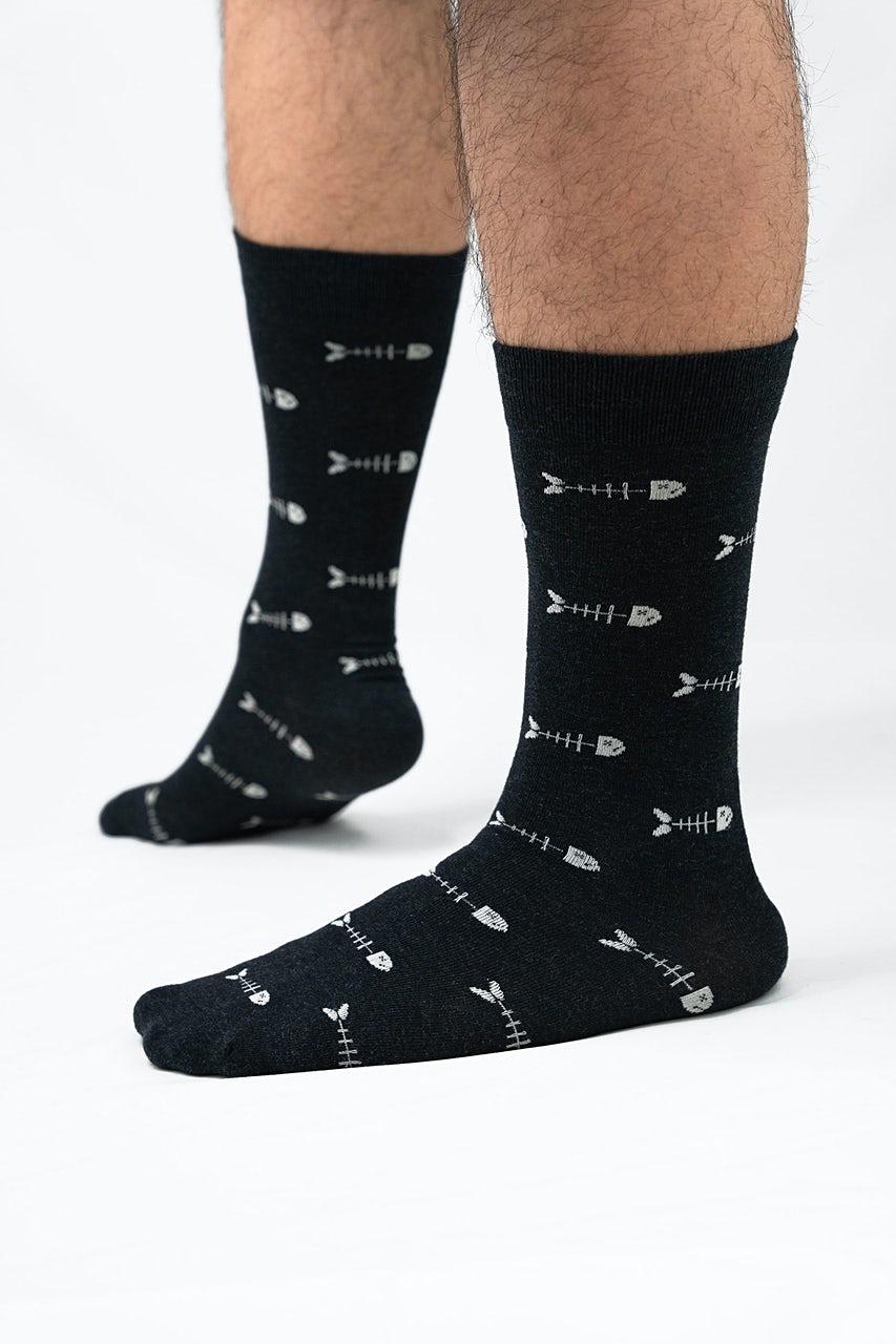 Alynn Fish Out Of Water Black Sock