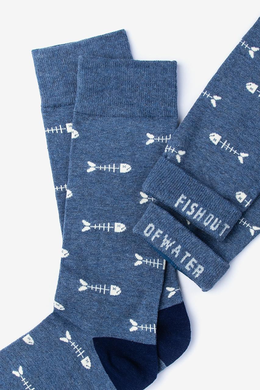 Alynn Fish Out Of Water Light Blue Sock