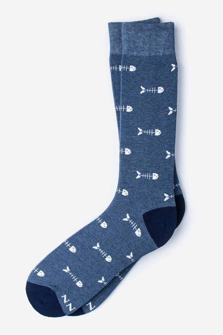 alynn Fish out of water light blue Sock