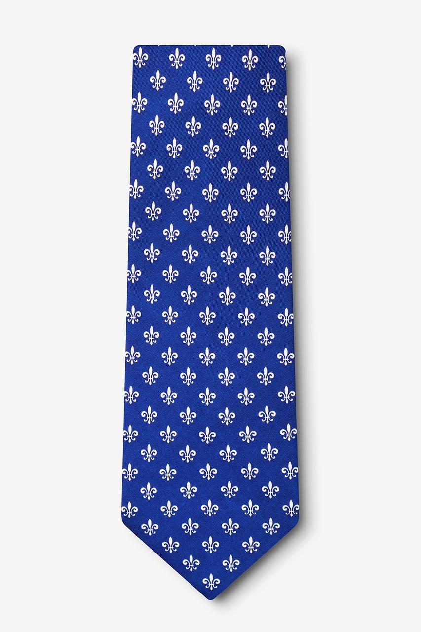 Alynn Fleur Crazy Blue 100% Silk Tie