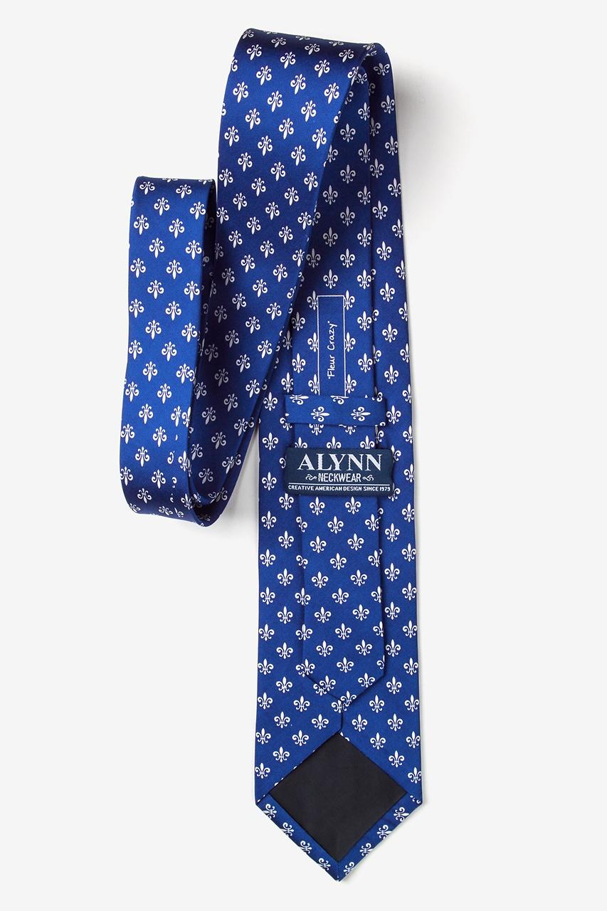 Alynn Fleur Crazy Blue 100% Silk Tie