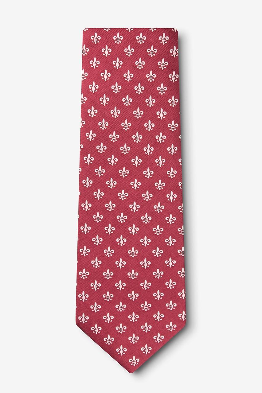 Alynn Fleur Crazy Wine 100% Silk Tie