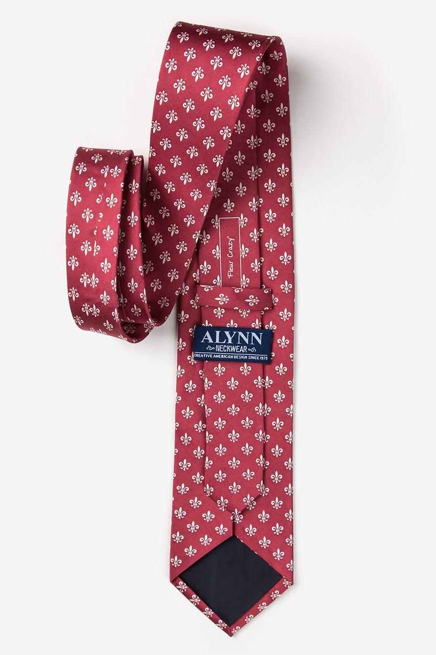 Alynn Fleur Crazy Wine 100% Silk Tie