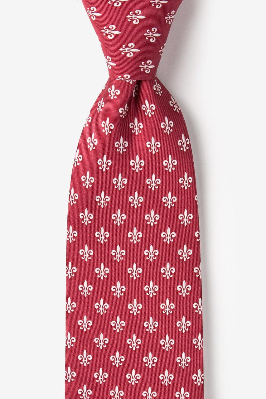 alynn Fleur Crazy Wine 100% silk Tie