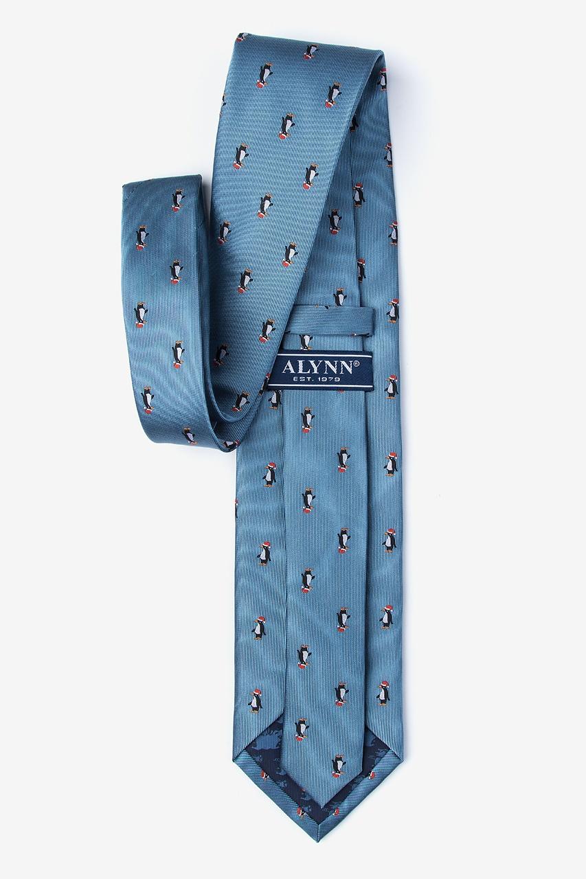 alynn Flightless Christmas Slate 100% Silk Tie