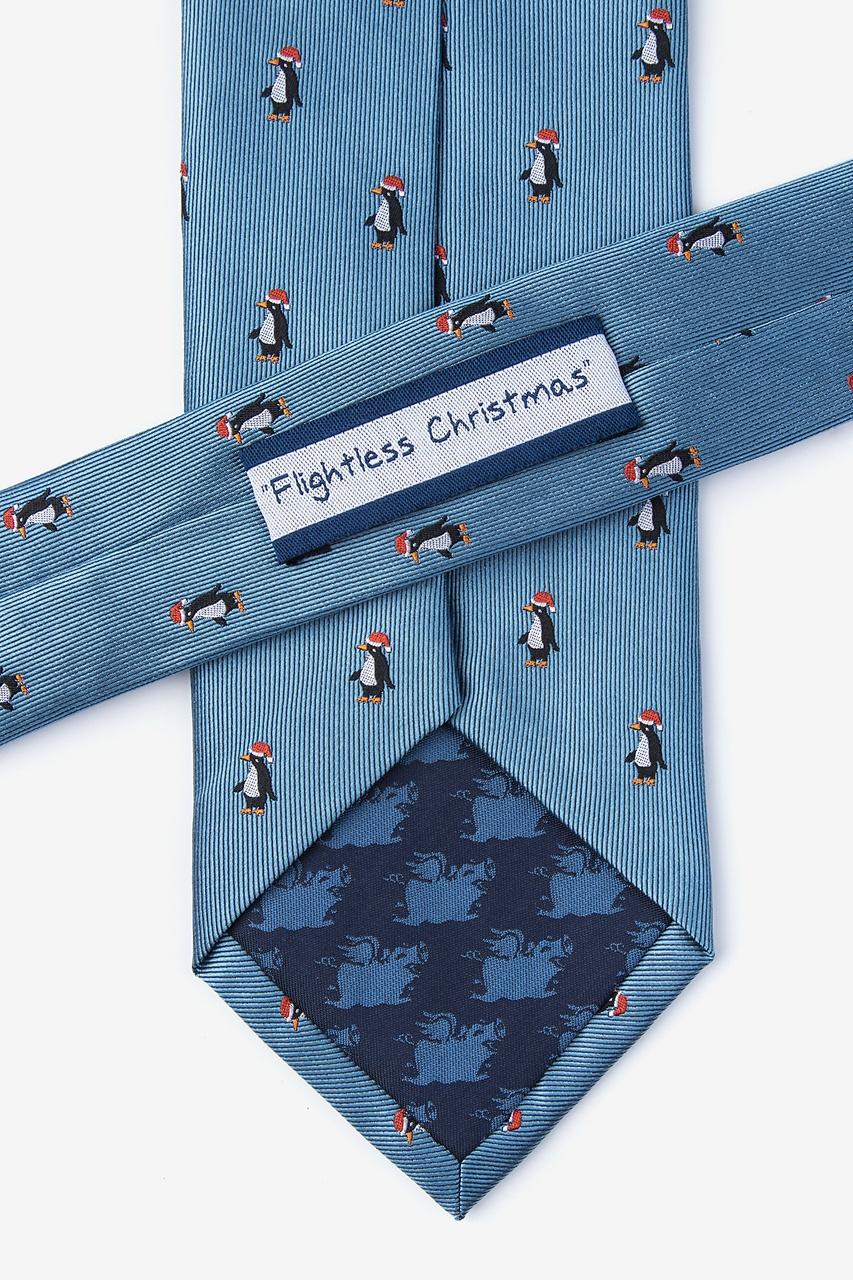 alynn Flightless Christmas Slate 100% Silk Tie