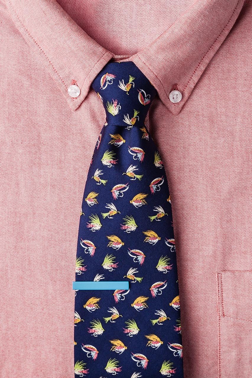 Alynn Fly Guy Navy Blue 100% Silk Tie