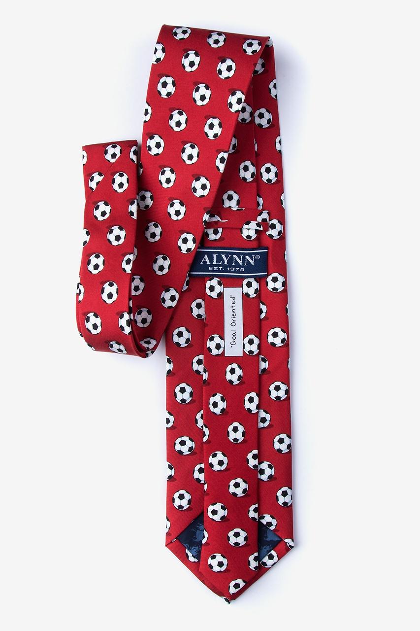 Alynn Goal Oriented Red 100% Silk Tie