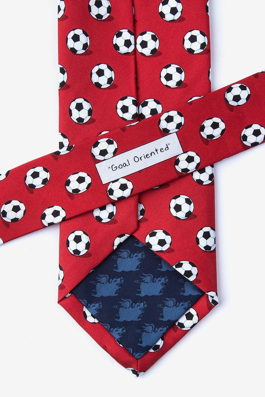 Alynn Goal Oriented Red 100% Silk Tie
