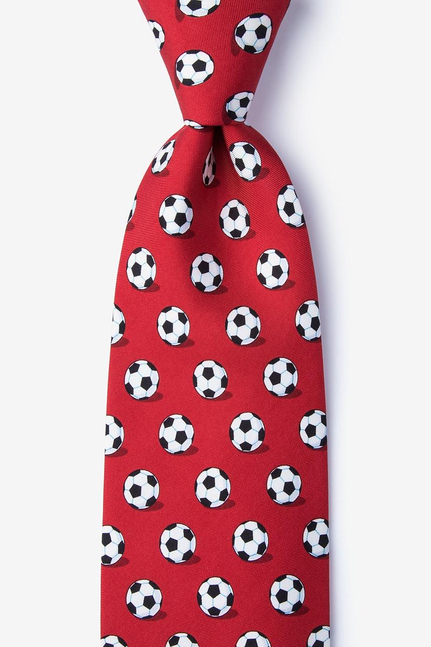 alynn Goal Oriented red 100% silk Tie