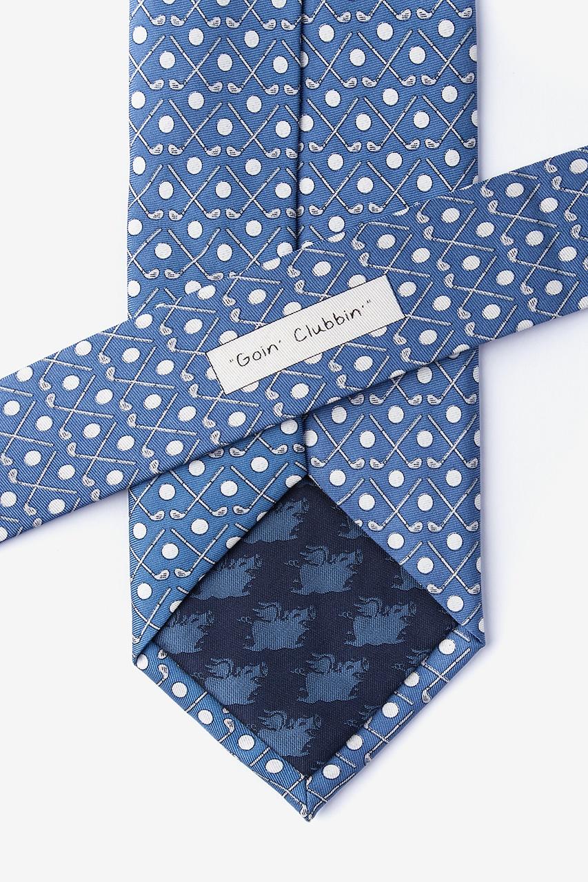 Alynn Goin' Clubbin' Blue 100% Silk Tie