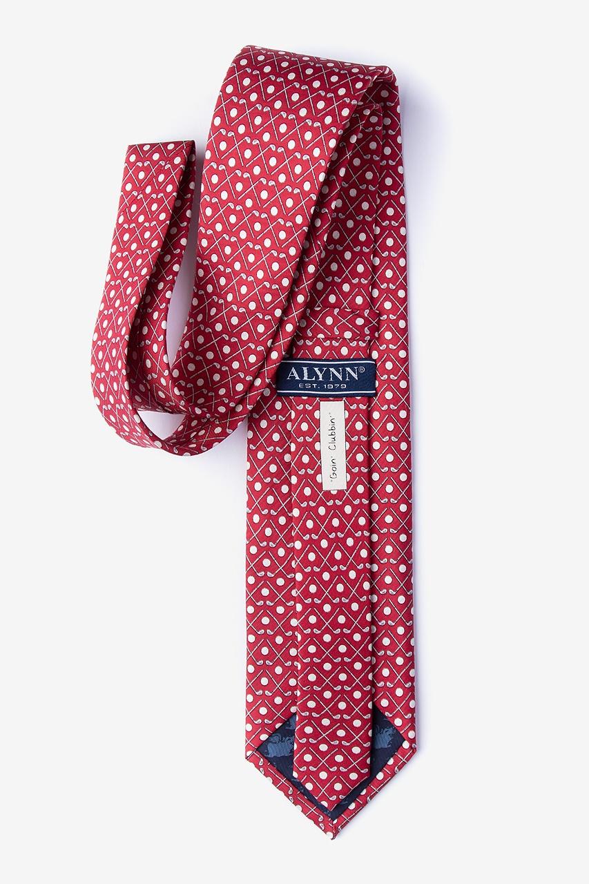 Alynn Goin' Clubbin' Red 100% Silk Tie