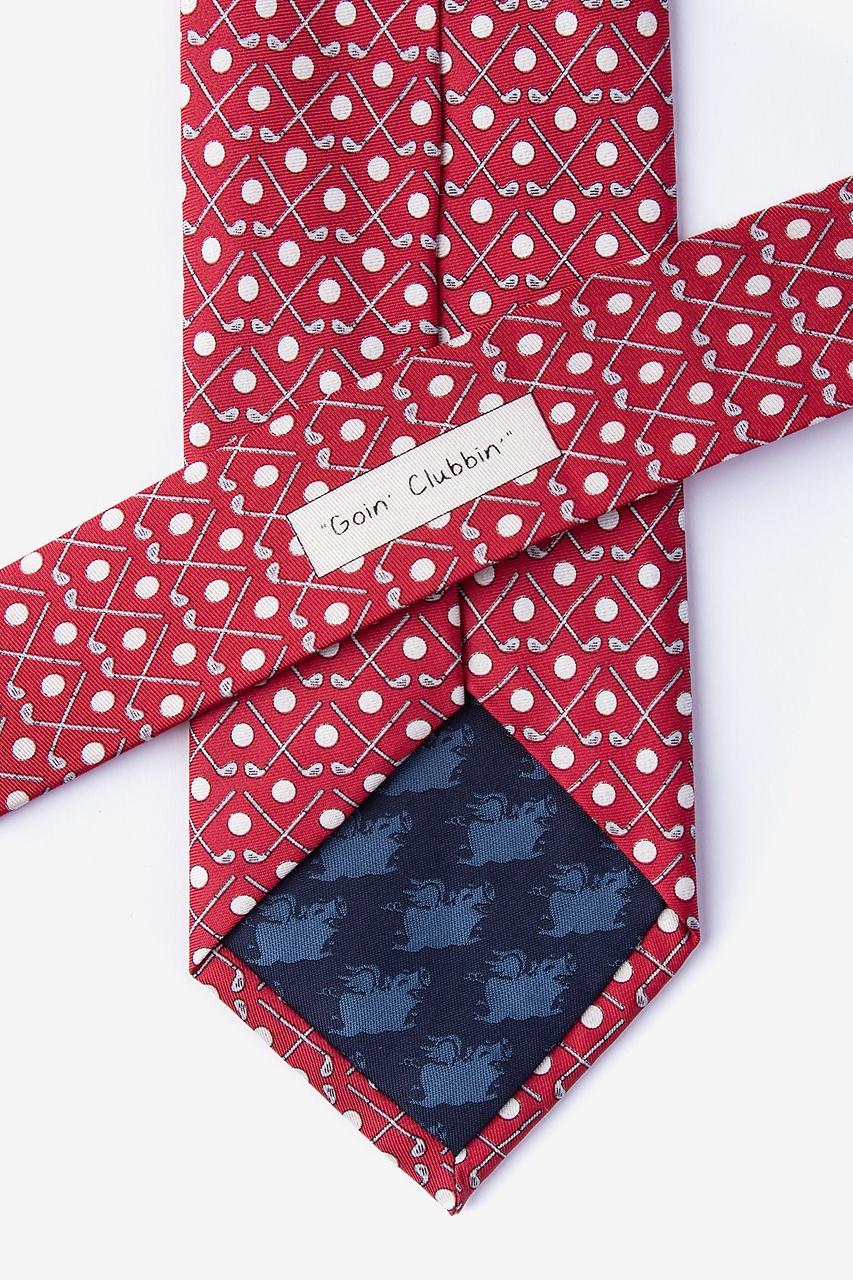 Alynn Goin' Clubbin' Red 100% Silk Tie