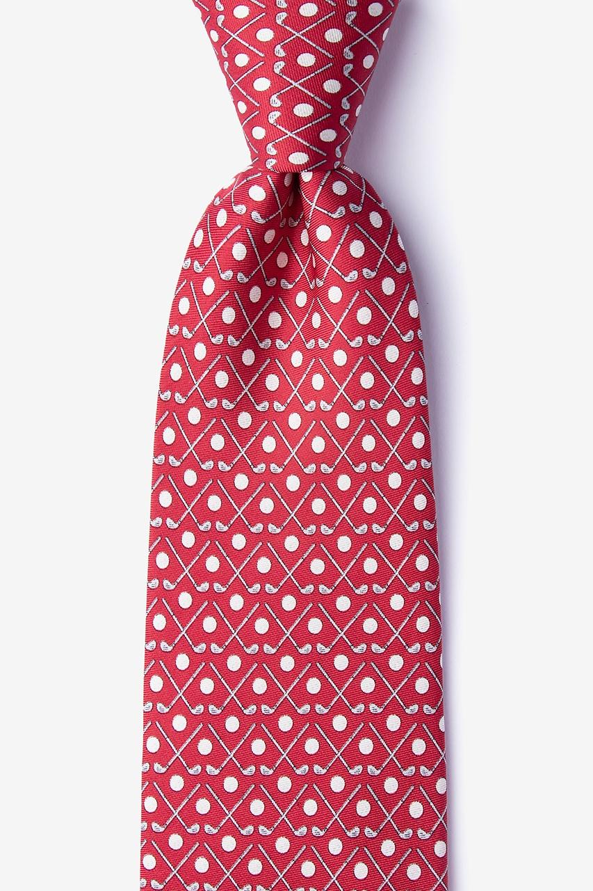 alynn Goin' Clubbin' red 100% silk Tie