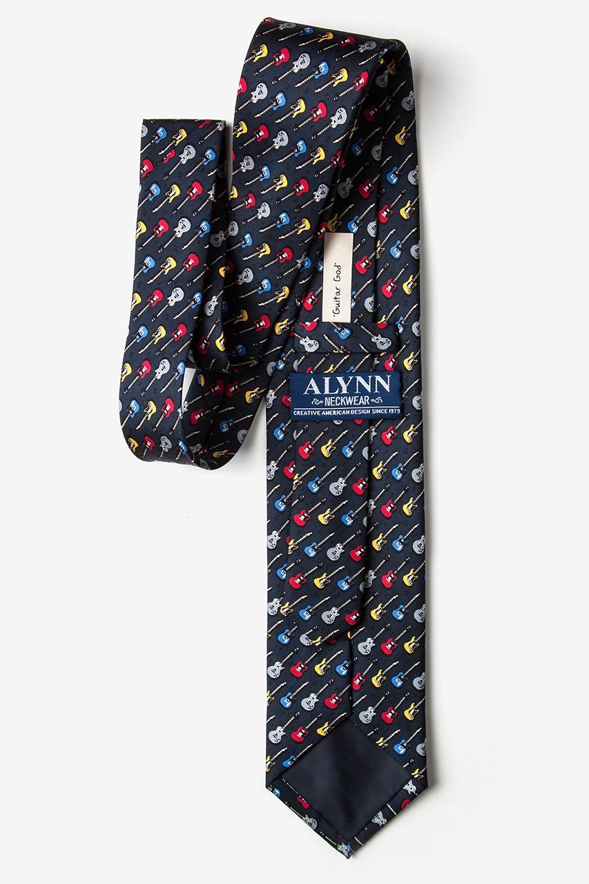 Alynn Guitar God Charcoal 100% Silk Tie