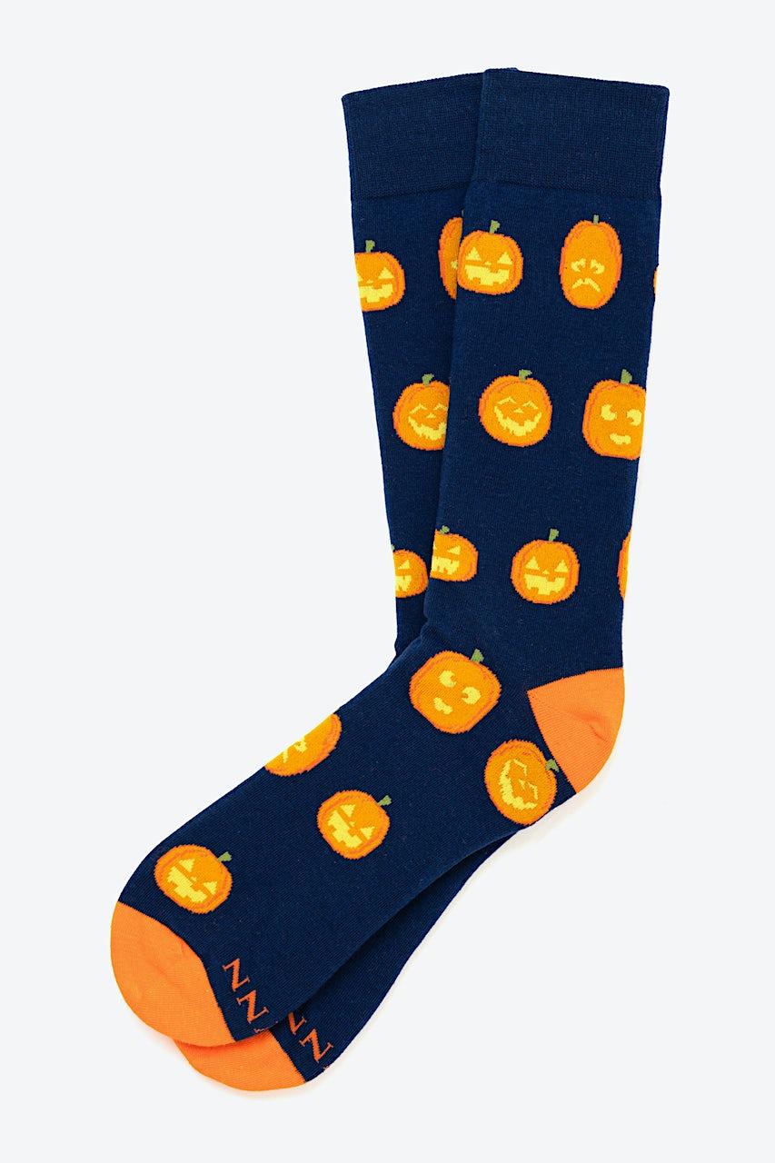 Alynn Happy Halloween Navy Blue His & Hers Socks