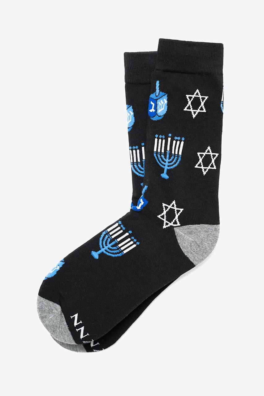 alynn Happy Hanukkah black Women's Sock