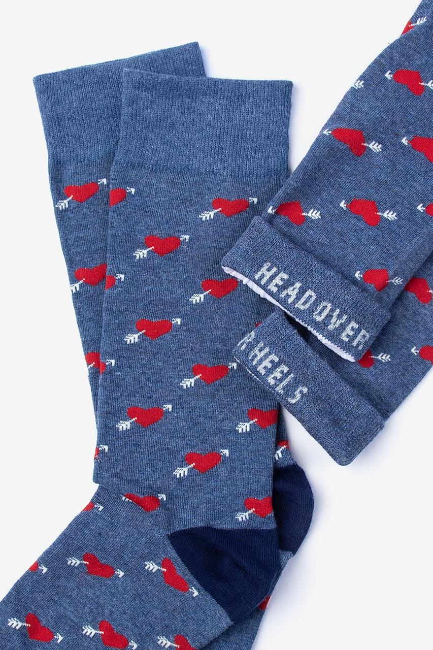 Alynn Head Over Heels Blue Sock