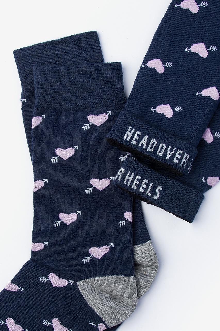Alynn Head Over Heels Navy Blue Women's Sock