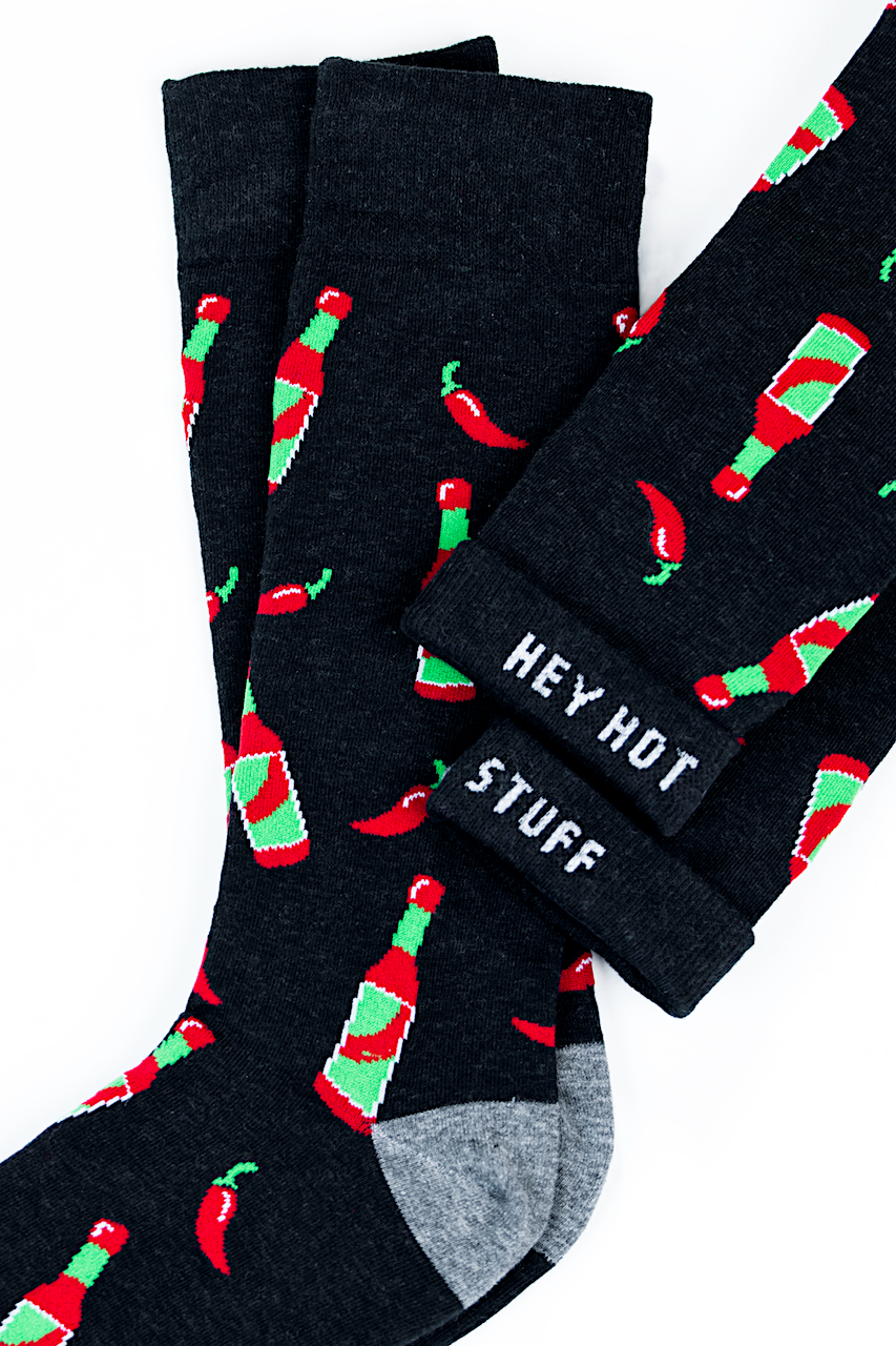 Alynn Hey Hot Stuff Black Sock