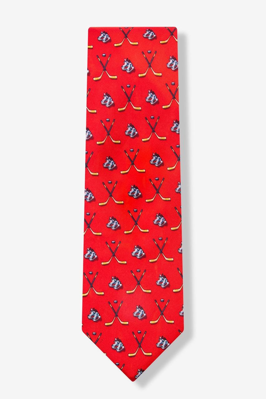 Alynn High-sticking Red 100% Silk Tie