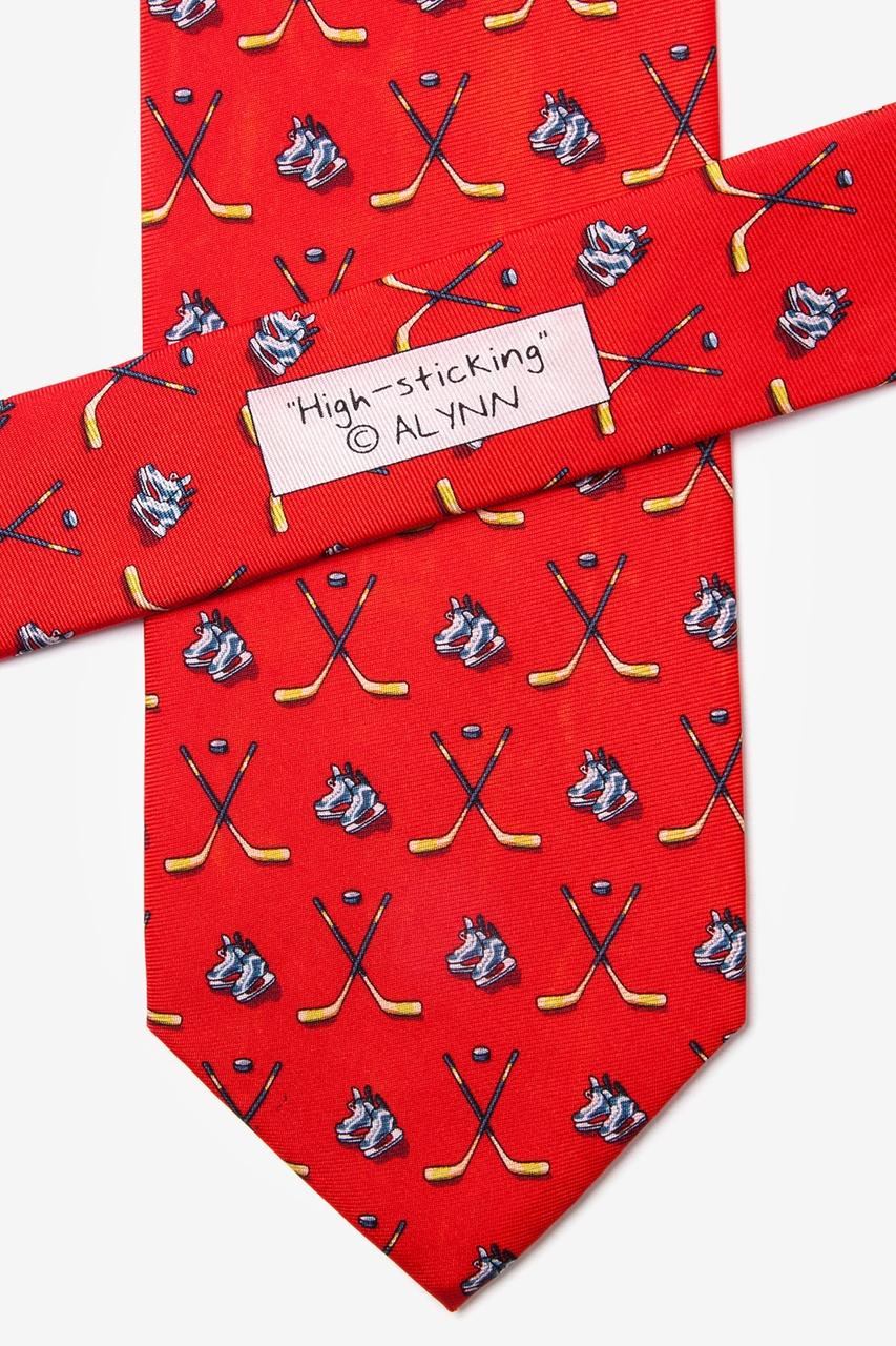 Alynn High-sticking Red 100% Silk Tie