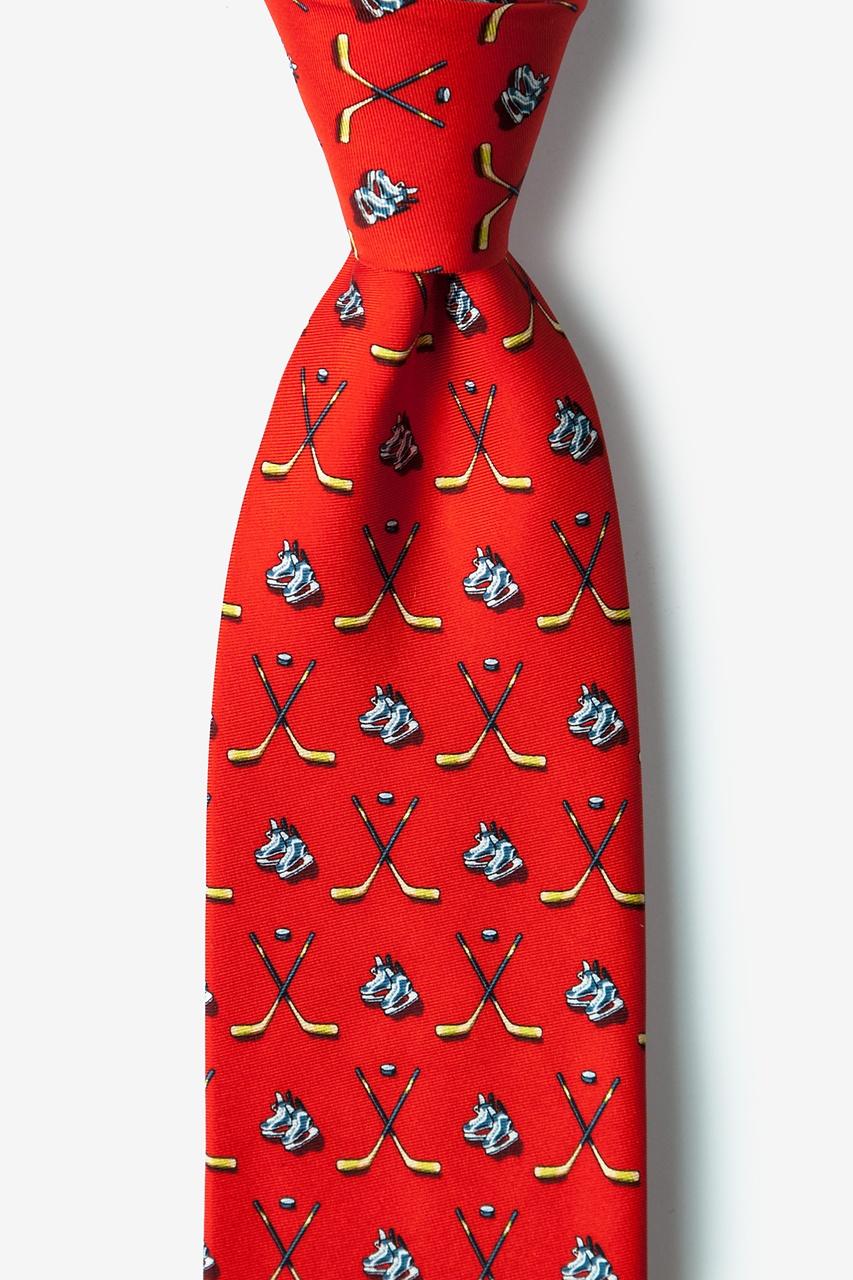 alynn High-sticking red 100% silk Tie