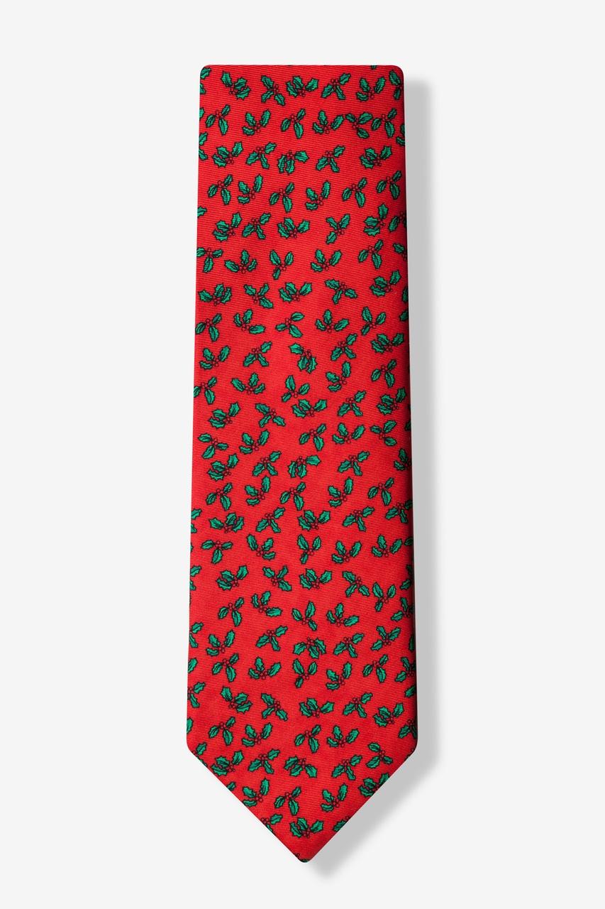 Alynn Holly Mini Red 100% Silk Tie