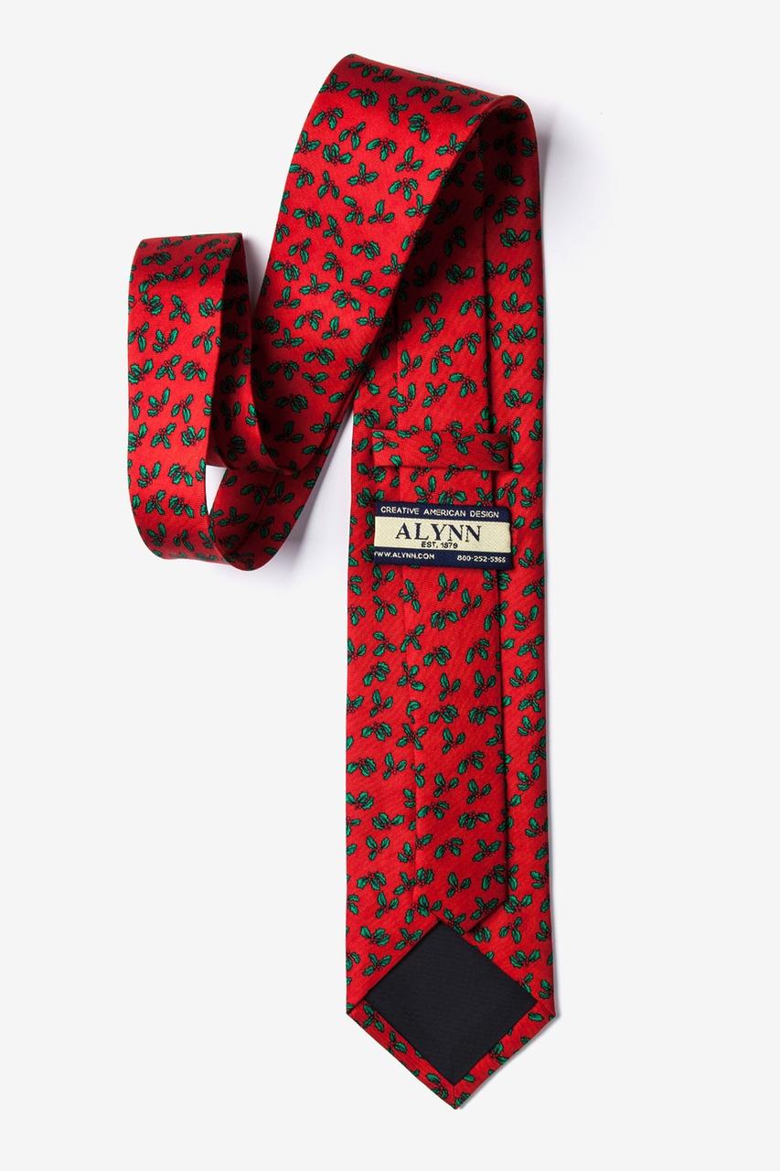Alynn Holly Mini Red 100% Silk Tie