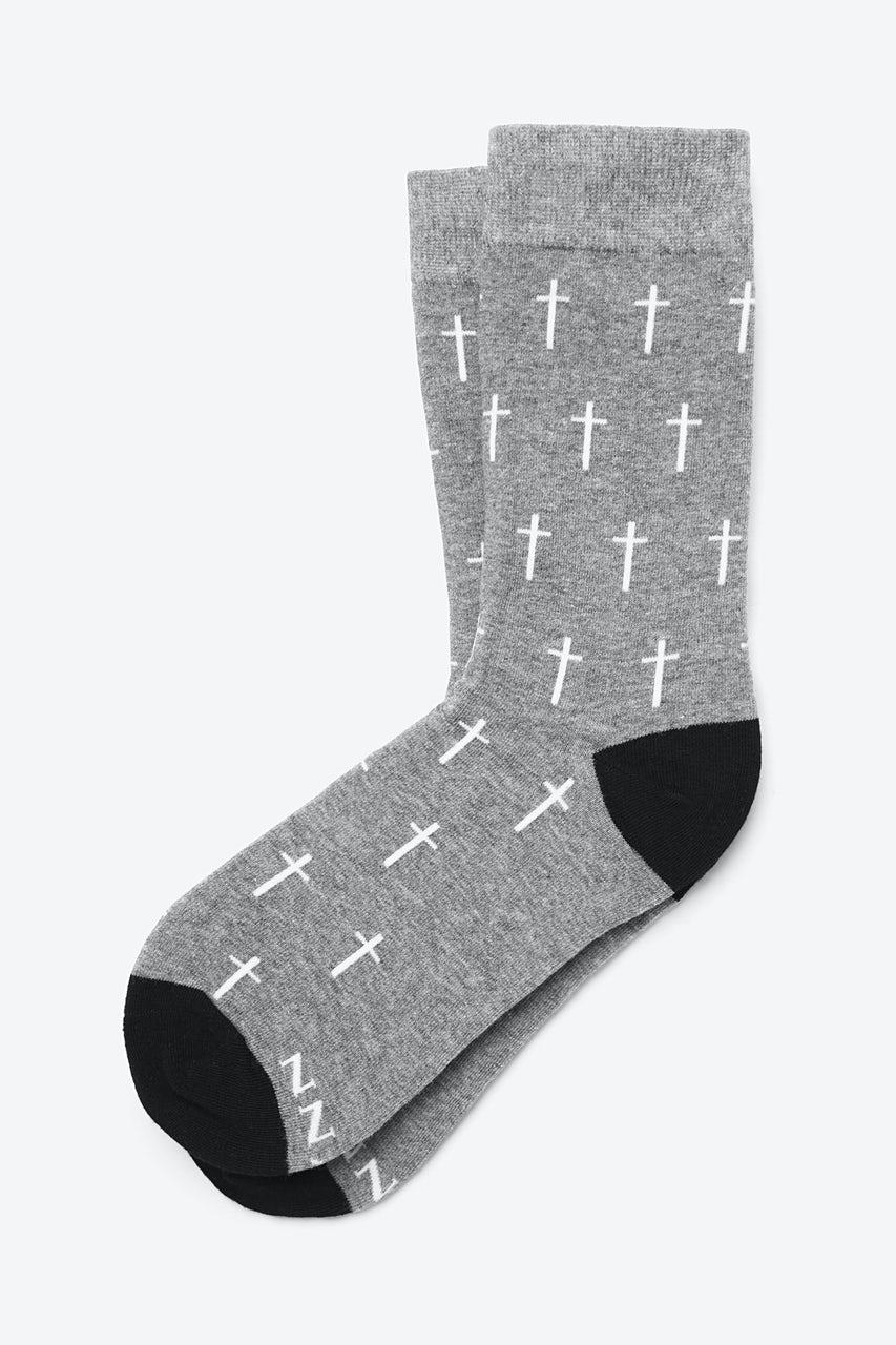 alynn Holy Cross gray Women's Sock