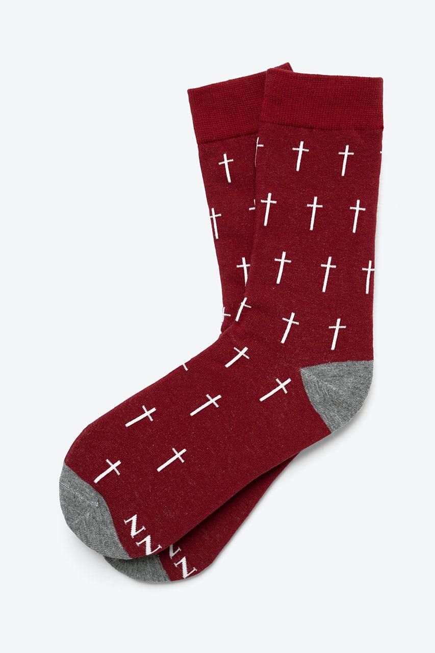alynn Holy Cross red Women's Sock