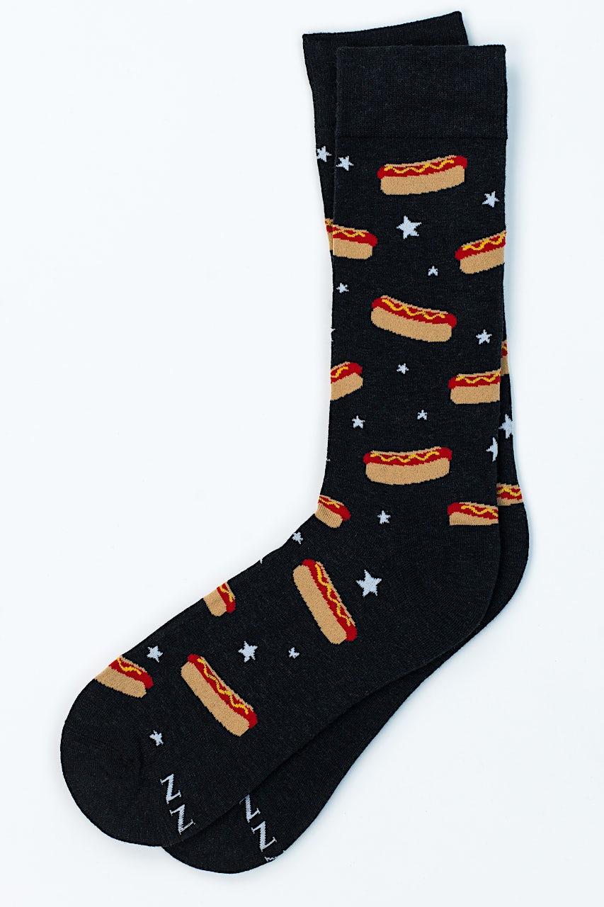 alynn Hot Dog Dreams black Sock