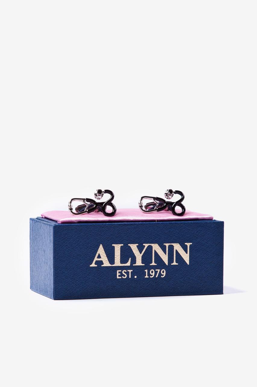 Alynn I'm Listening Black Cufflinks