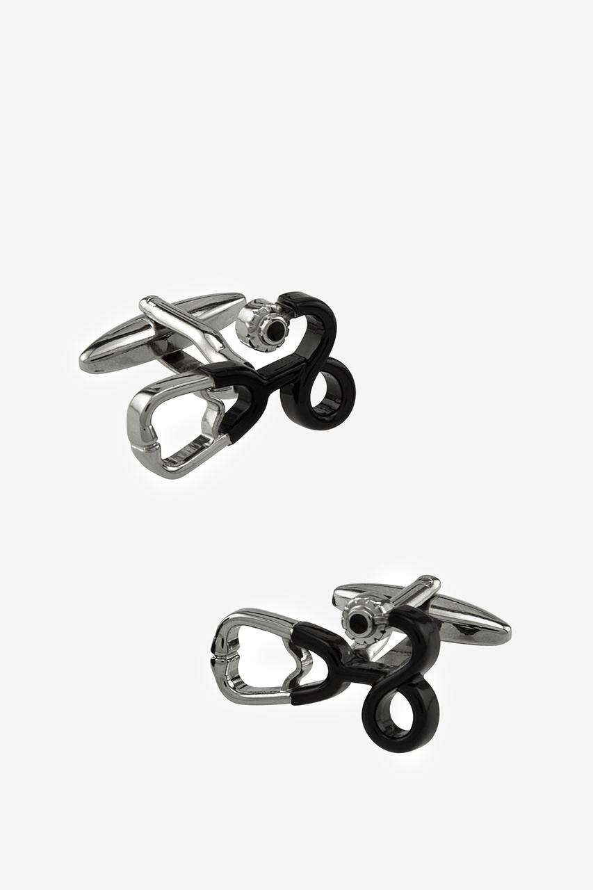 alynn I'm Listening black Cufflinks