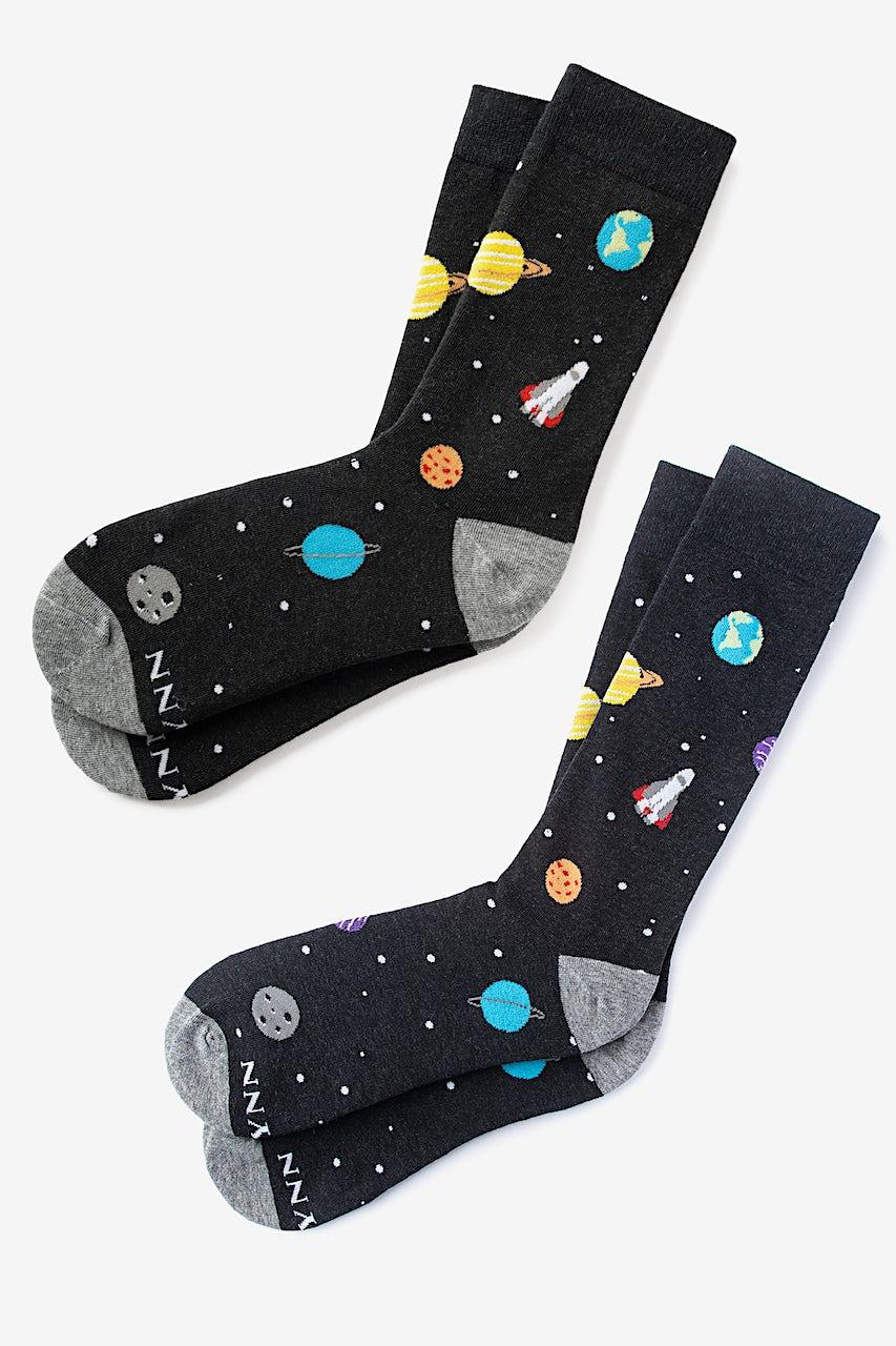 alynn I Need My Space black His & Hers Socks