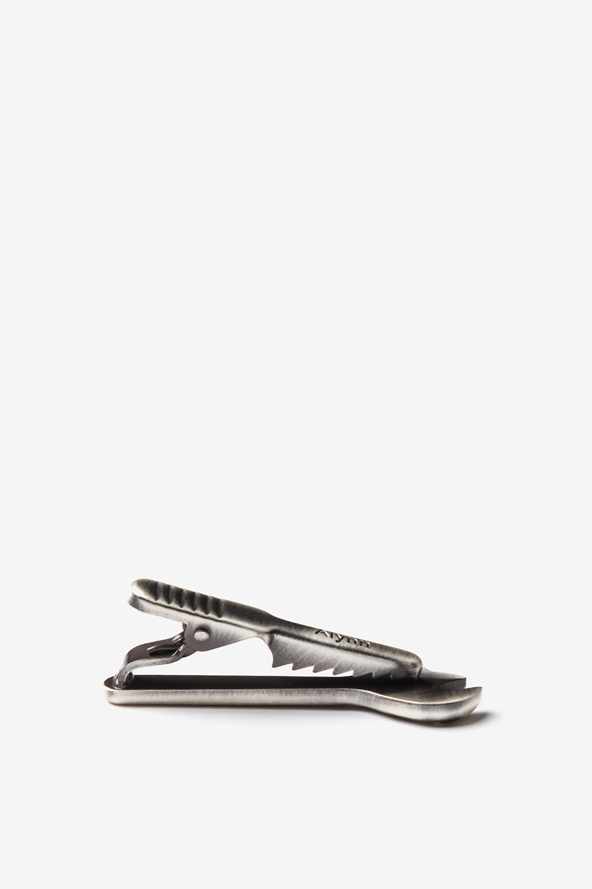 Alynn I Void Warranties Antiqued Silver Tie Bar
