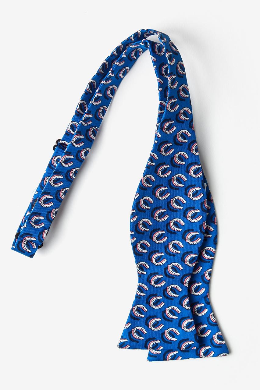 Alynn If The Shoe Fits Blue Self-Tie Bow Tie