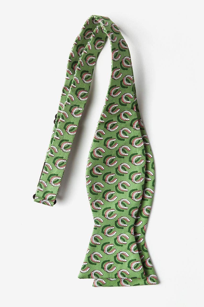 Alynn If The Shoe Fits Green Self-Tie Bow Tie