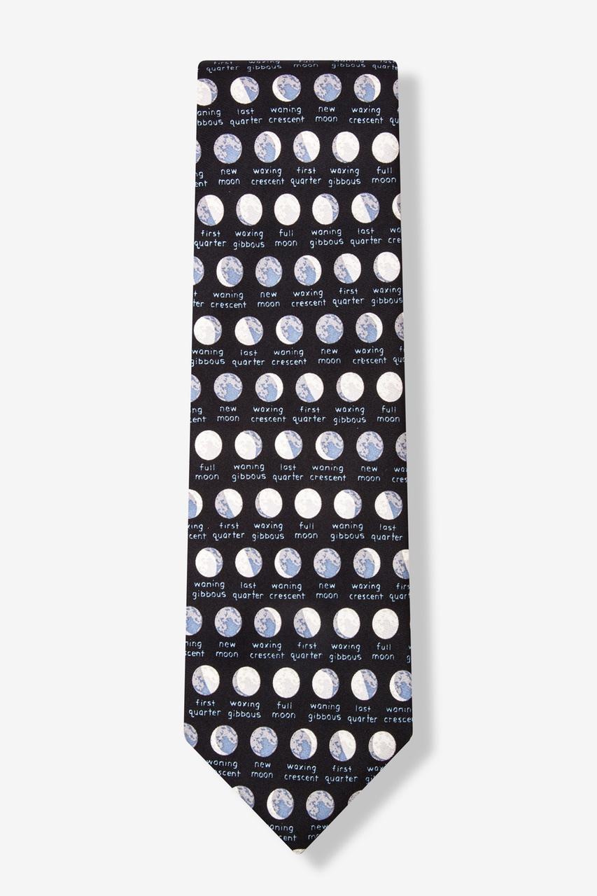 Alynn It's Just A Phase Black 100% Silk Tie
