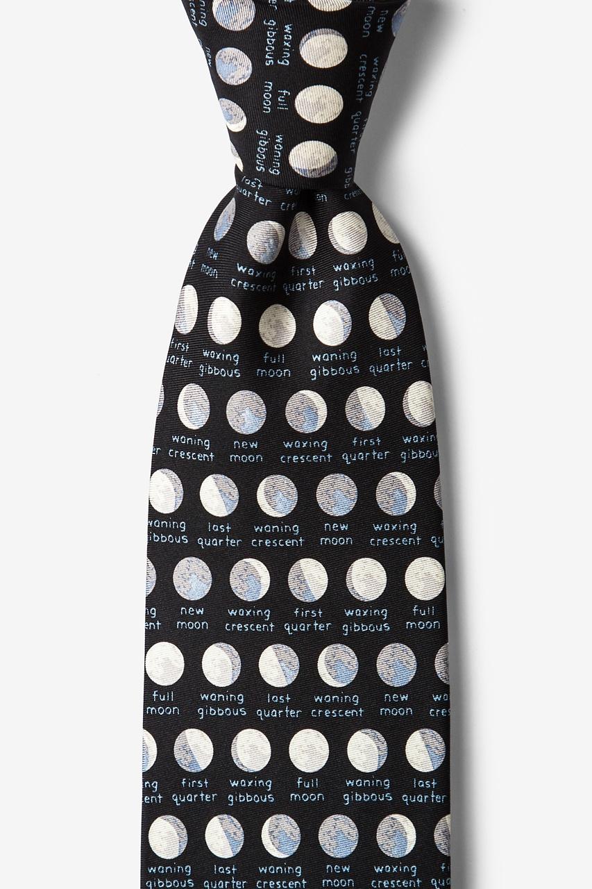 alynn It's Just a Phase black 100% silk Tie