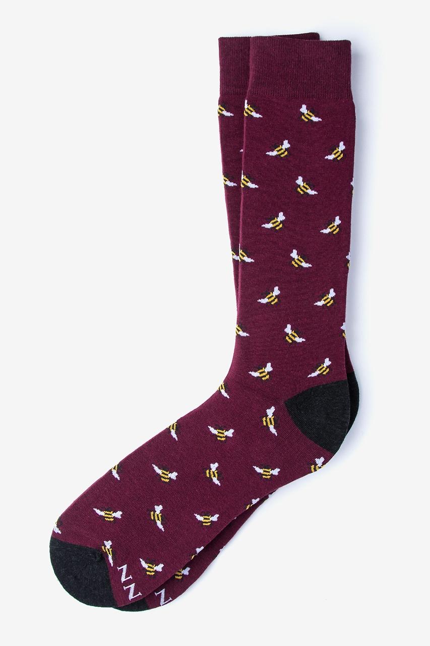 alynn Just Bee Yourself maroon Sock