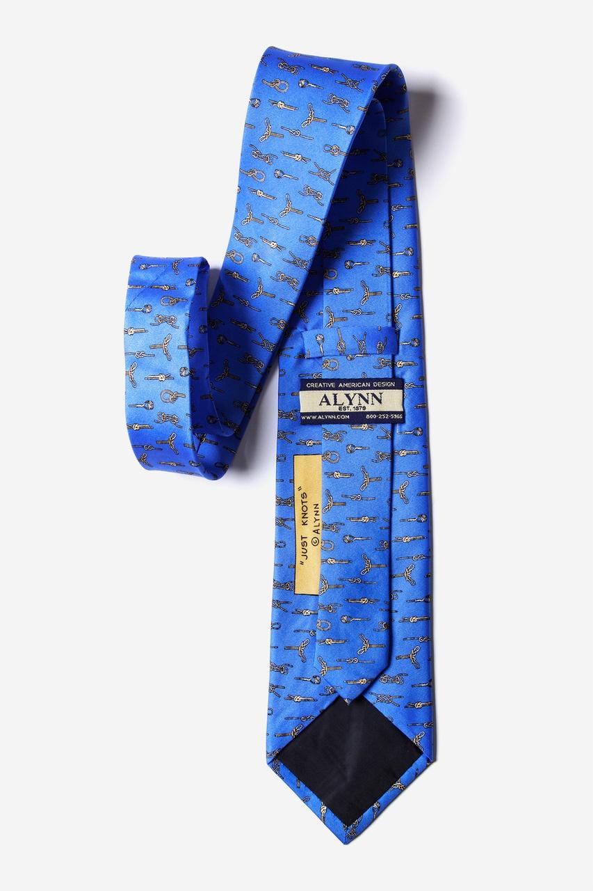 Alynn Just Knots Light Blue 100% Silk Tie