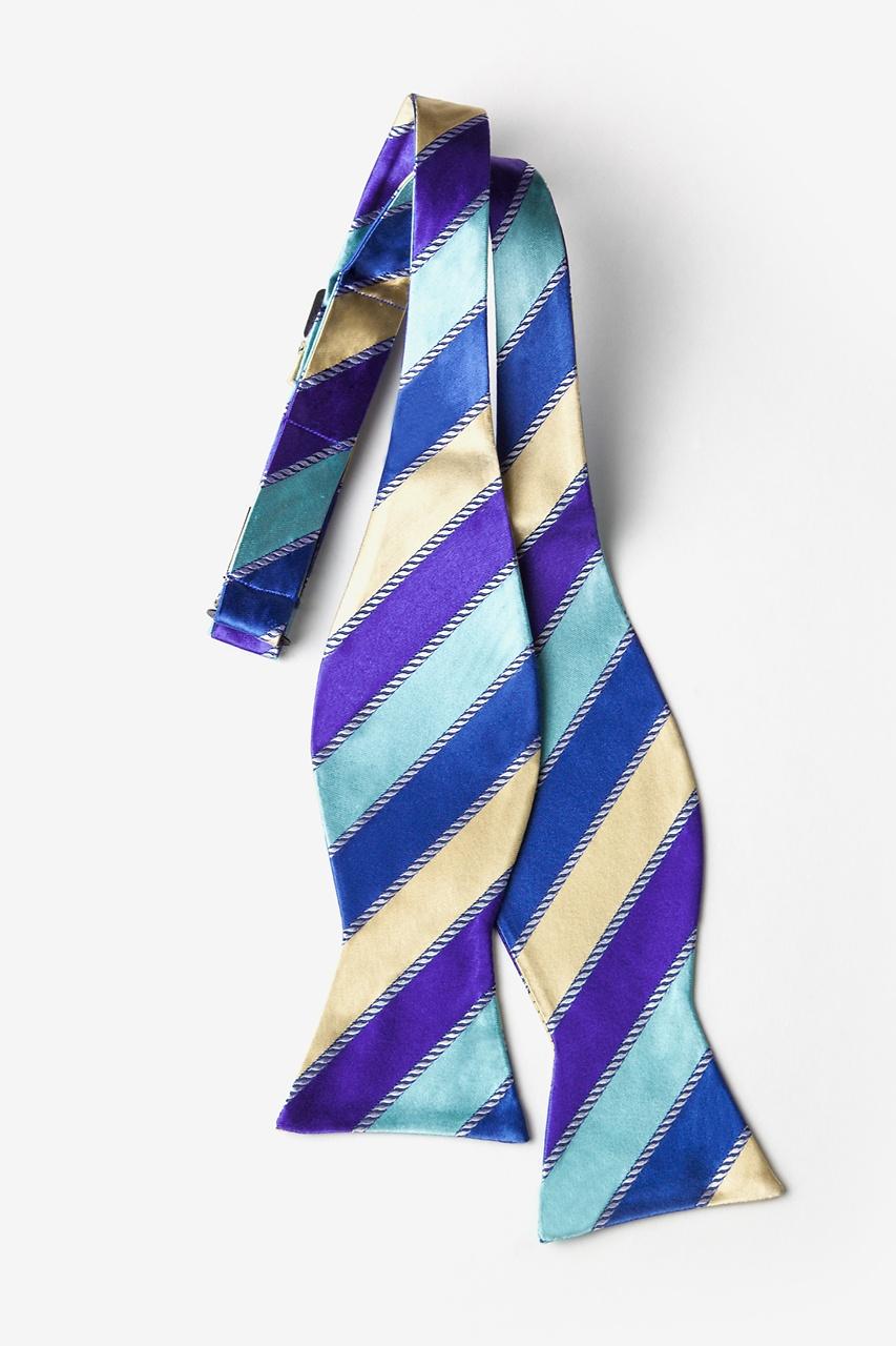 Alynn Know The Ropes Blue Self-Tie Bow Tie