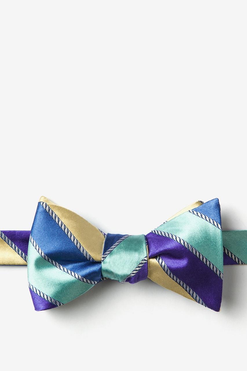 alynn Know the Ropes blue Self-Tie Bow Tie