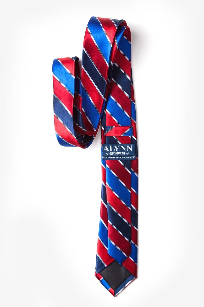 Alynn Know The Ropes Red 100% Silk Skinny Tie
