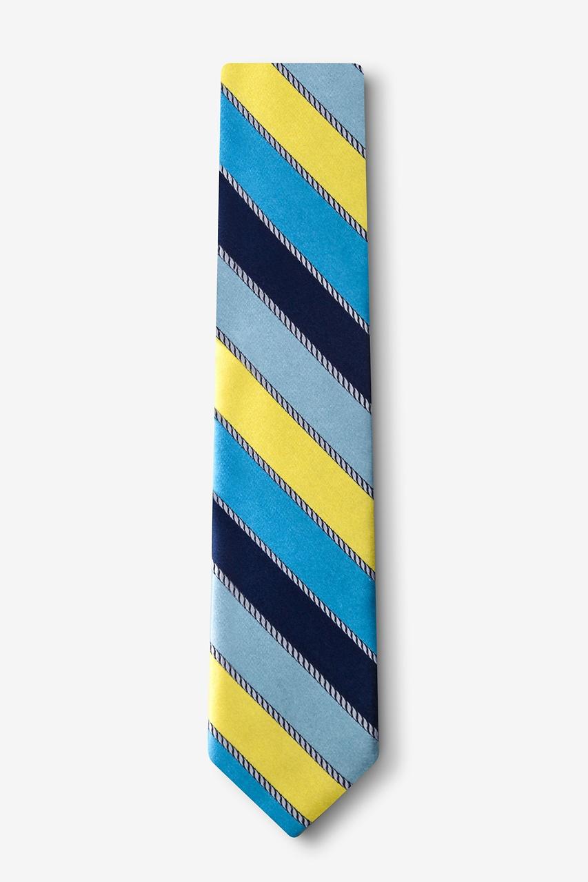 Alynn Know The Ropes Yellow 100% Silk Skinny Tie